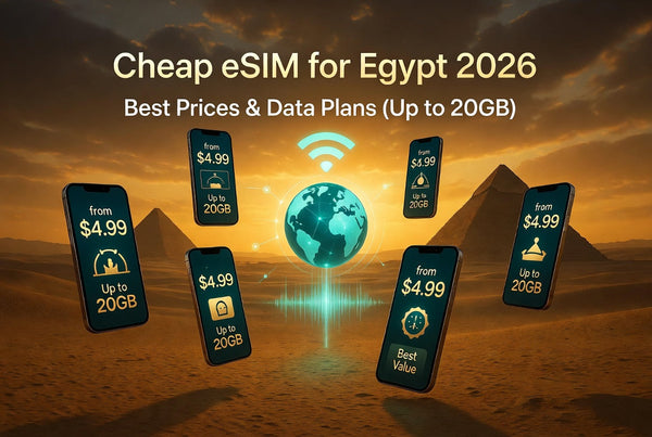 Cheap eSIM for Egypt 2026 – Best Prices &amp; Data Plans (Up to 20GB)